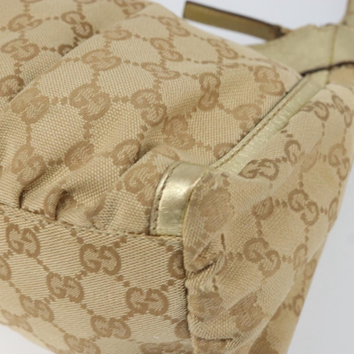 Gucci D Ring Hobo GG Canvas, BEIGE, CANVAS, Handbag