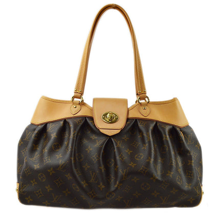 Louis Vuitton Boetie Handbag Monogram Canvas, BROWN, CANVAS, Tote bag