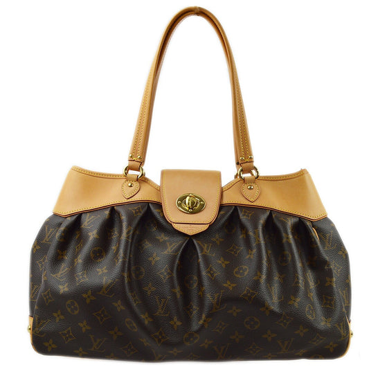 Louis Vuitton Boetie Handbag Monogram Canvas, BROWN, CANVAS, Tote bag
