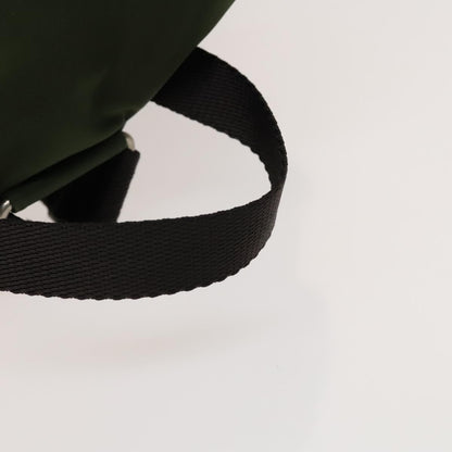 Prada Vela Double Front Pocket Backpack Tessuto with Saffiano Leather, KHAKI, NYLON, Backpack