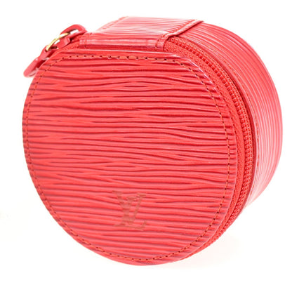 Louis Vuitton Ecrin Bijoux Jewelry Case Epi Leather, RED, LEATHER, Clutche & pouche