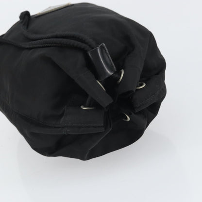 Prada Drawstring Travel Pouch Tessuto, BLACK, NYLON, Clutche & pouche