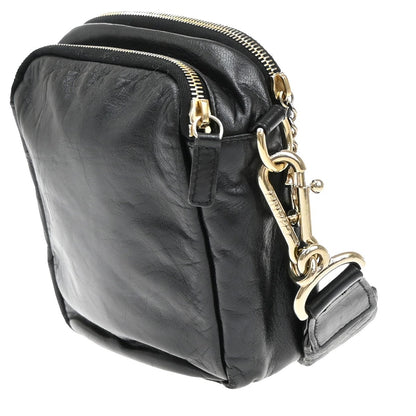 Chanel Scales Camera Bag Leather with Jersey, BLACK, LEATHER, Shoulder bag