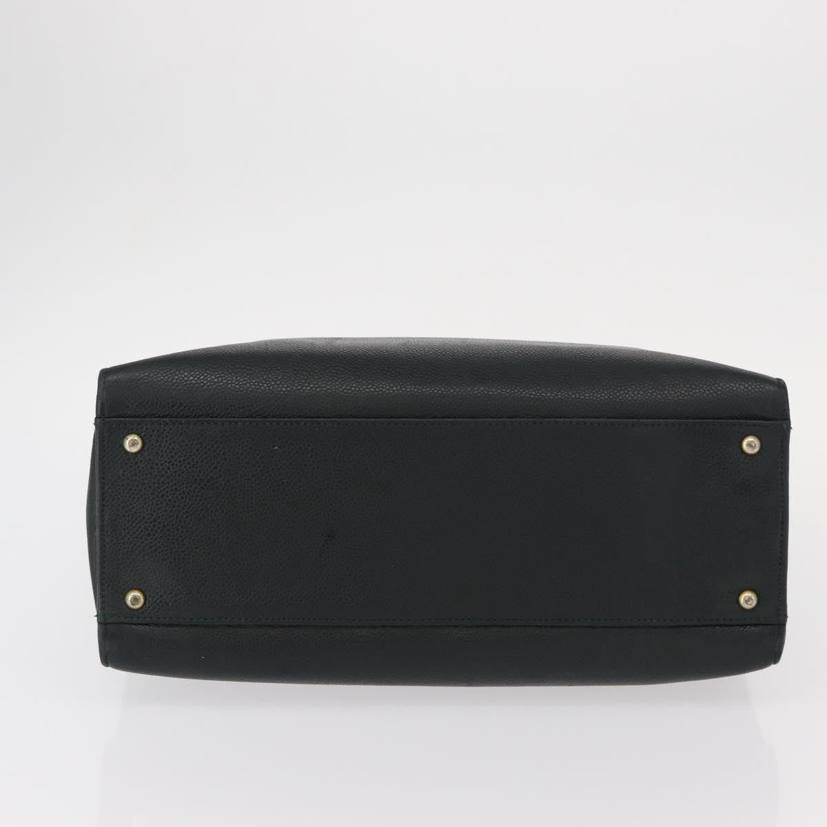 Chanel Vintage CC Lock Pocket Chain Tote Caviar, GREEN, LEATHER, Handbag