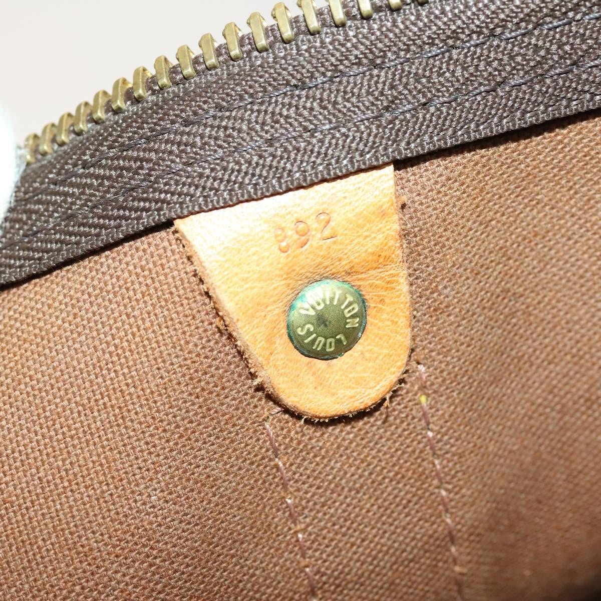 Louis Vuitton Keepall Bag Monogram Canvas, BROWN, CANVAS, Travel bag