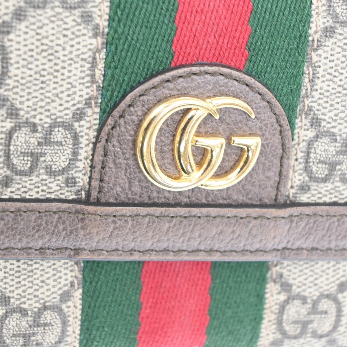 Gucci Ophidia Continental Wallet GG Coated Canvas, BROWN, CANVAS, Wallets