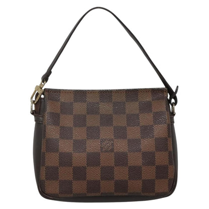 Louis Vuitton Trousse Make Up Bag Damier, BROWN, CANVAS, Clutche & pouche