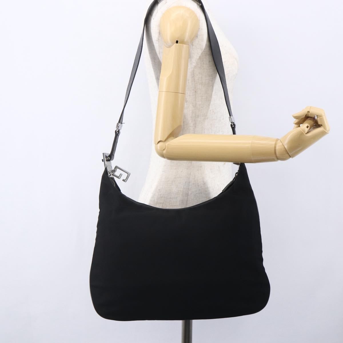 Gucci Vintage Shoulder Bag Nylon, BLACK, NYLON, Shoulder bag