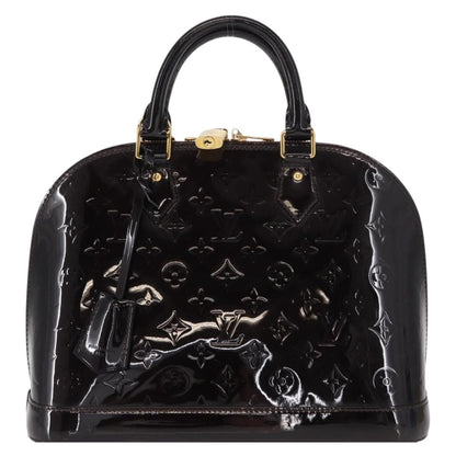 Louis Vuitton Alma Handbag Patent Leather, PURPLE, PATENT_LEATHER, Handbag