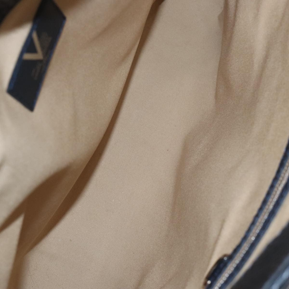 Louis Vuitton Vail Blanket Cabas Wool with Leather, NAVY, WOOL, Tote bag