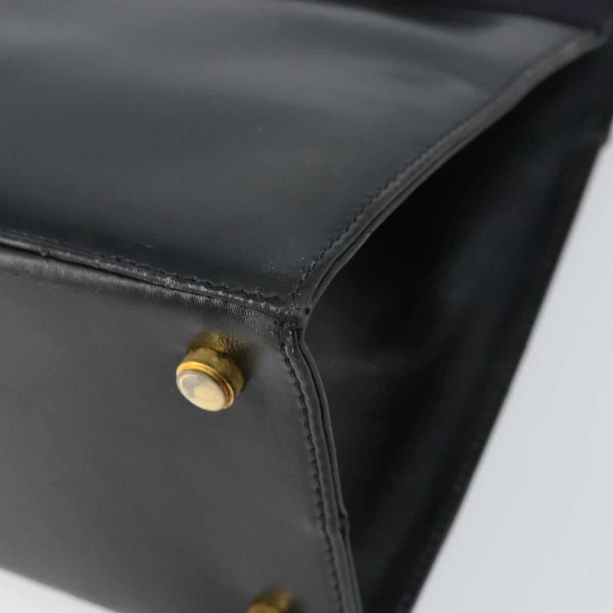 Salvatore Ferragamo Convertible Vara Bow Tote Leather, NAVY, LEATHER, Handbag