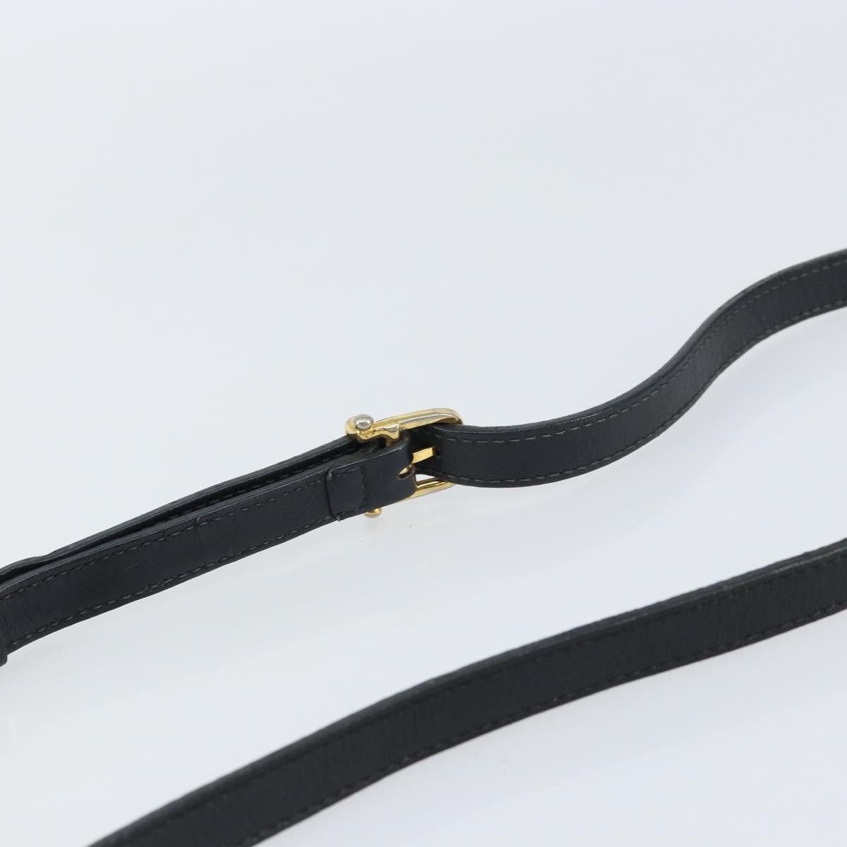 Celine Vintage Shoulder Bag Leather, BLACK, LEATHER, Shoulder bag