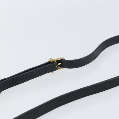 Celine Vintage Shoulder Bag Leather, BLACK, LEATHER, Shoulder bag