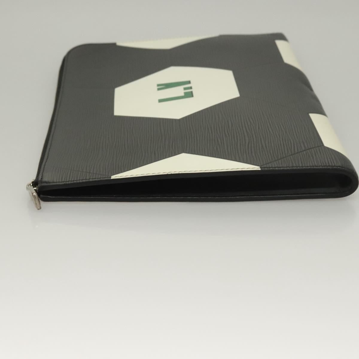 Louis Vuitton Pochette Jour Limited Edition FIFA World Cup Epi Leather, BLACK, LEATHER, Clutche & pouche