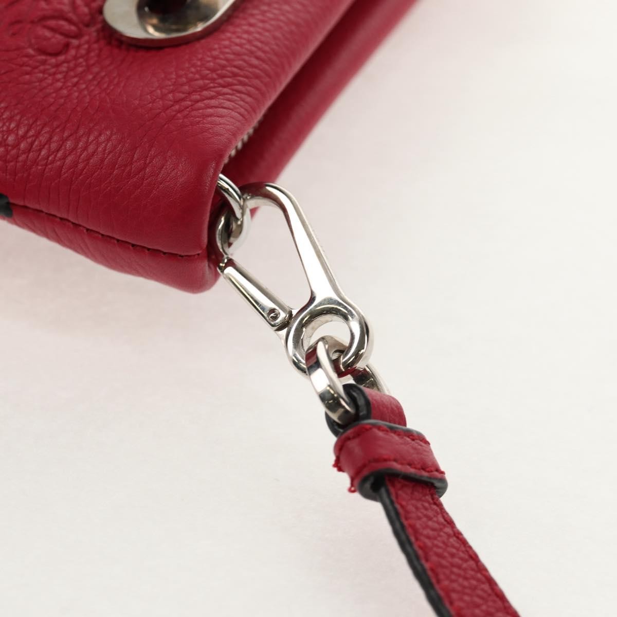 Loewe Missy Handbag Leather, RED, LEATHER, Shoulder bag