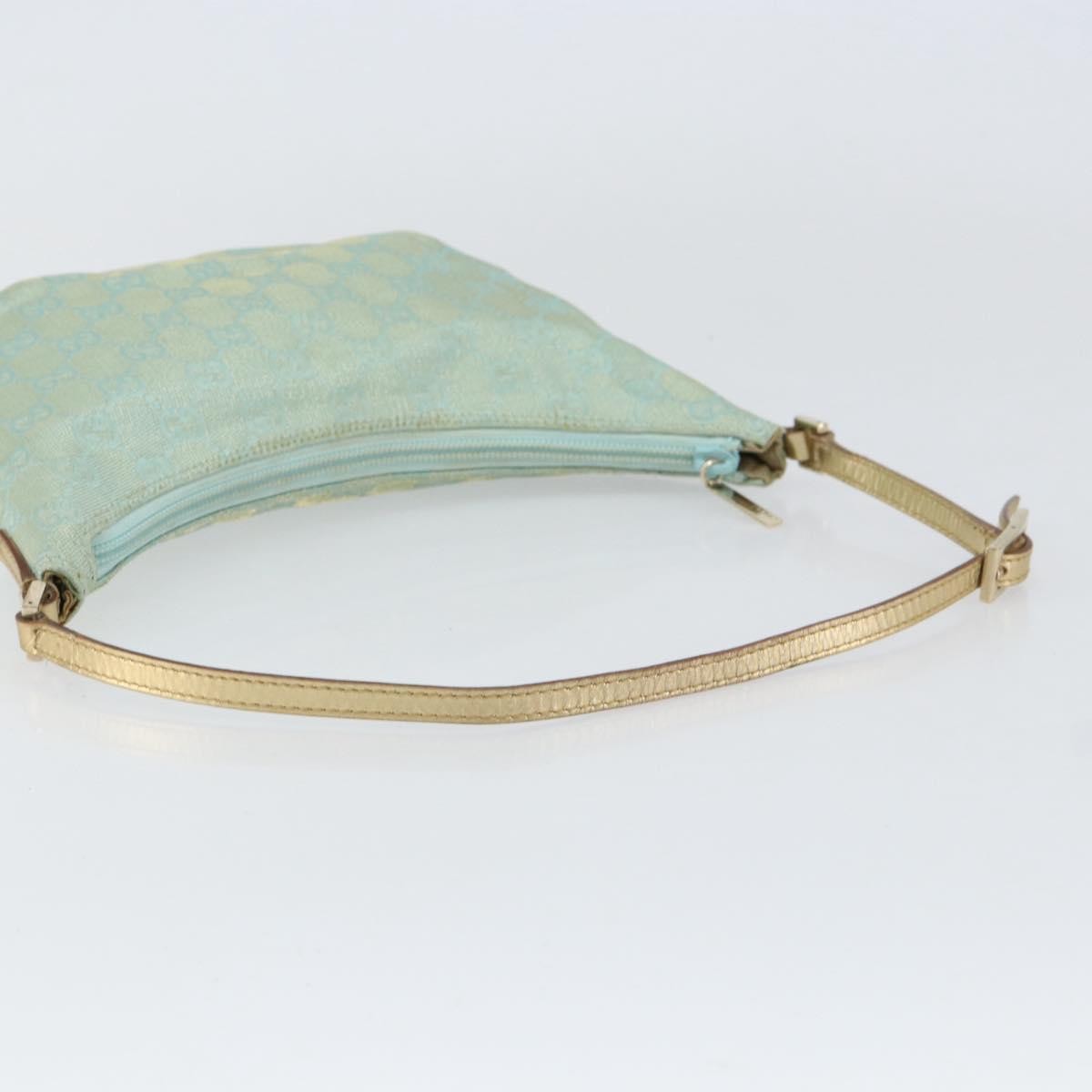 Gucci Vintage Pochette Shoulder Bag GG Canvas, BLUE, CANVAS, Shoulder bag
