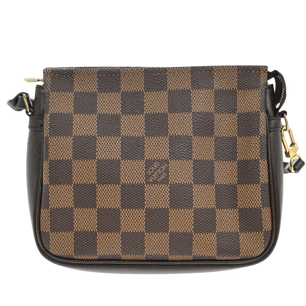 Louis Vuitton Trousse Make Up Bag Damier, BROWN, CANVAS, Toiletry Case