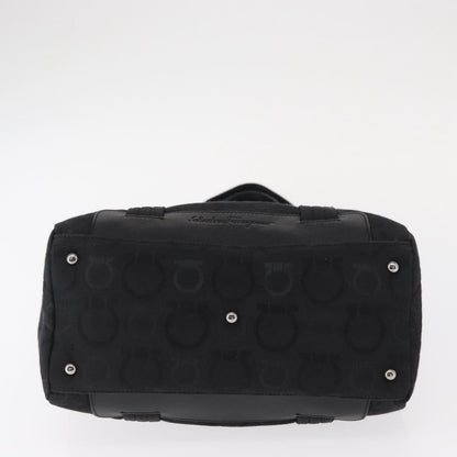Salvatore Ferragamo Gancini Tote Gancini Canvas, BLACK, CANVAS, Tote bag