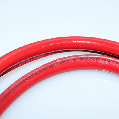 Prada Open Promenade Bag Vernice Saffiano Leather, RED, PATENT_LEATHER, Handbag