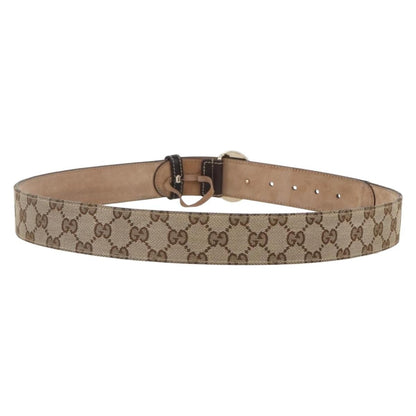 Gucci G Buckle Belt Leather, BEIGE, CANVAS, Belts