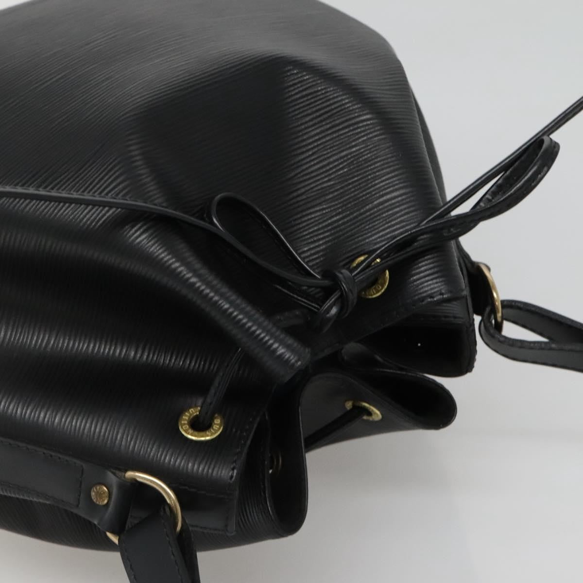 Louis Vuitton Petit Noe Handbag Epi Leather, BLACK, LEATHER, Handbag