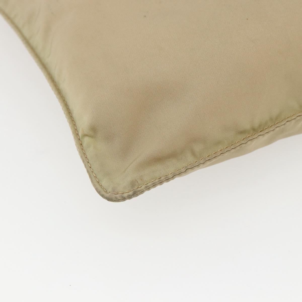 Prada Front Pocket Messenger Bag Tessuto, BEIGE, NYLON, Shoulder bag