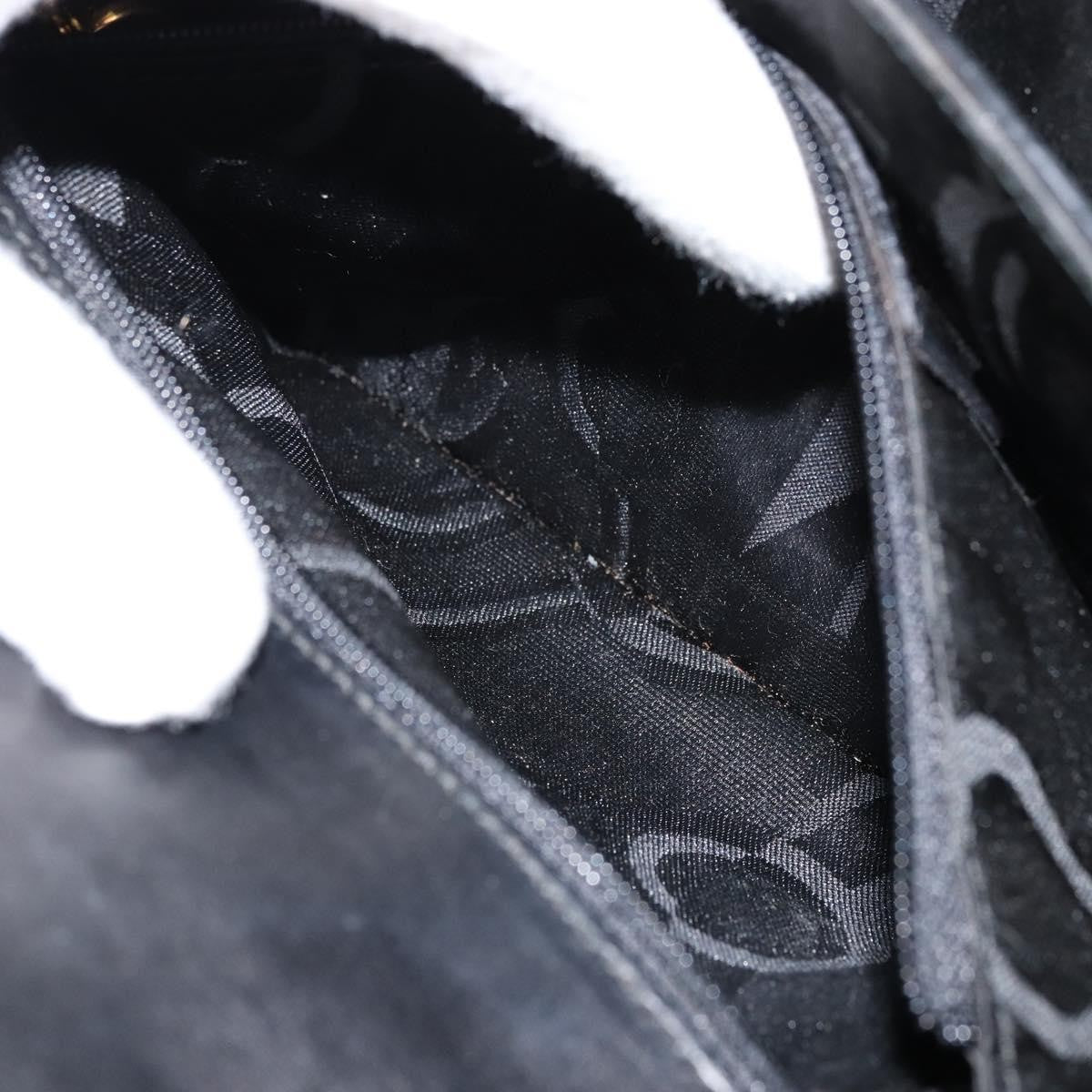 Salvatore Ferragamo Gancini Convertible Top Handle Bag Leather, BLACK, LEATHER, Handbag