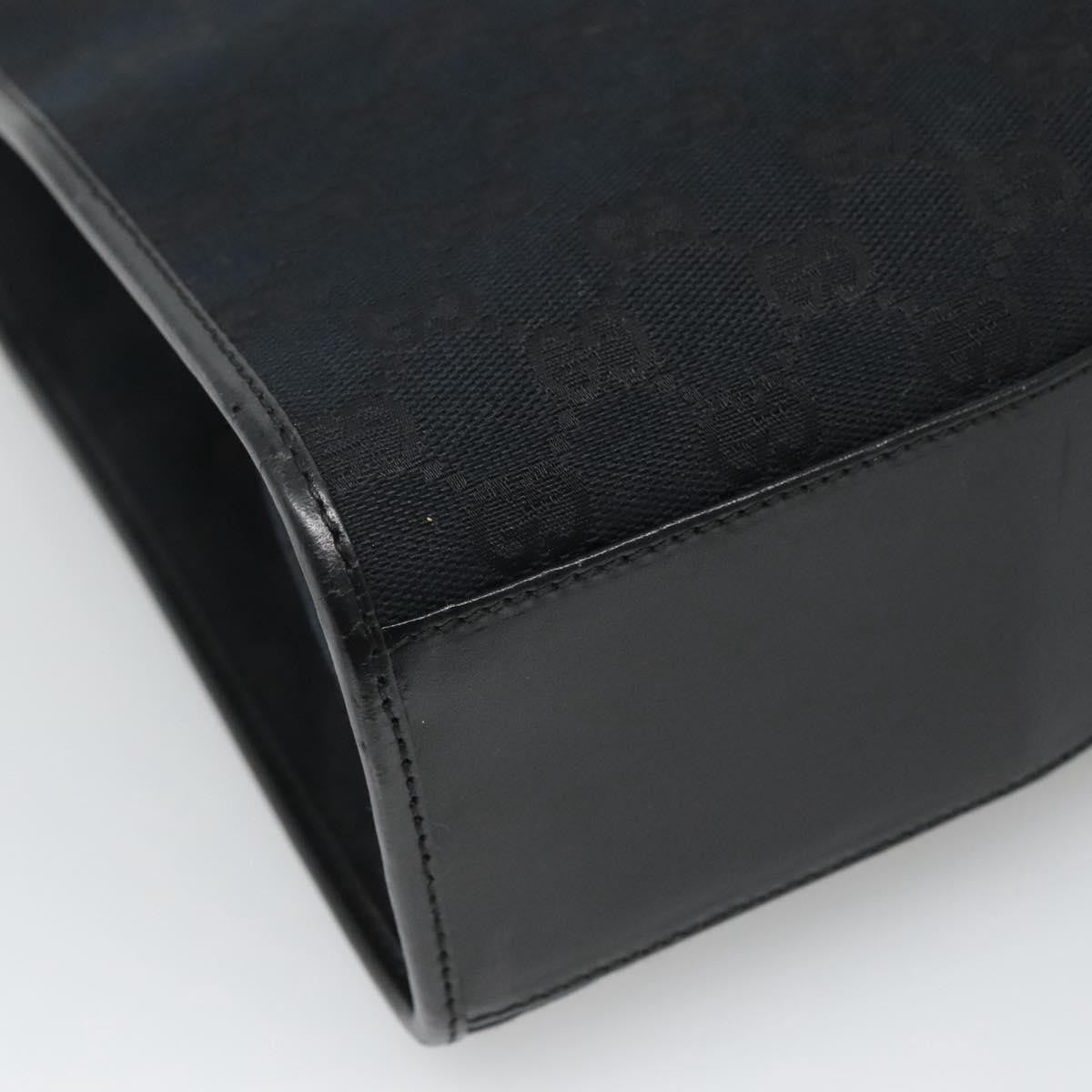 "Gucci Vintage Jackie Tote Canvas, Leather", BLACK, CANVAS, Tote bag