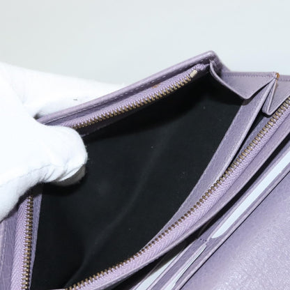 Balenciaga Classic Continental Zip Around Wallet Leather, PURPLE, LEATHER, Wallets