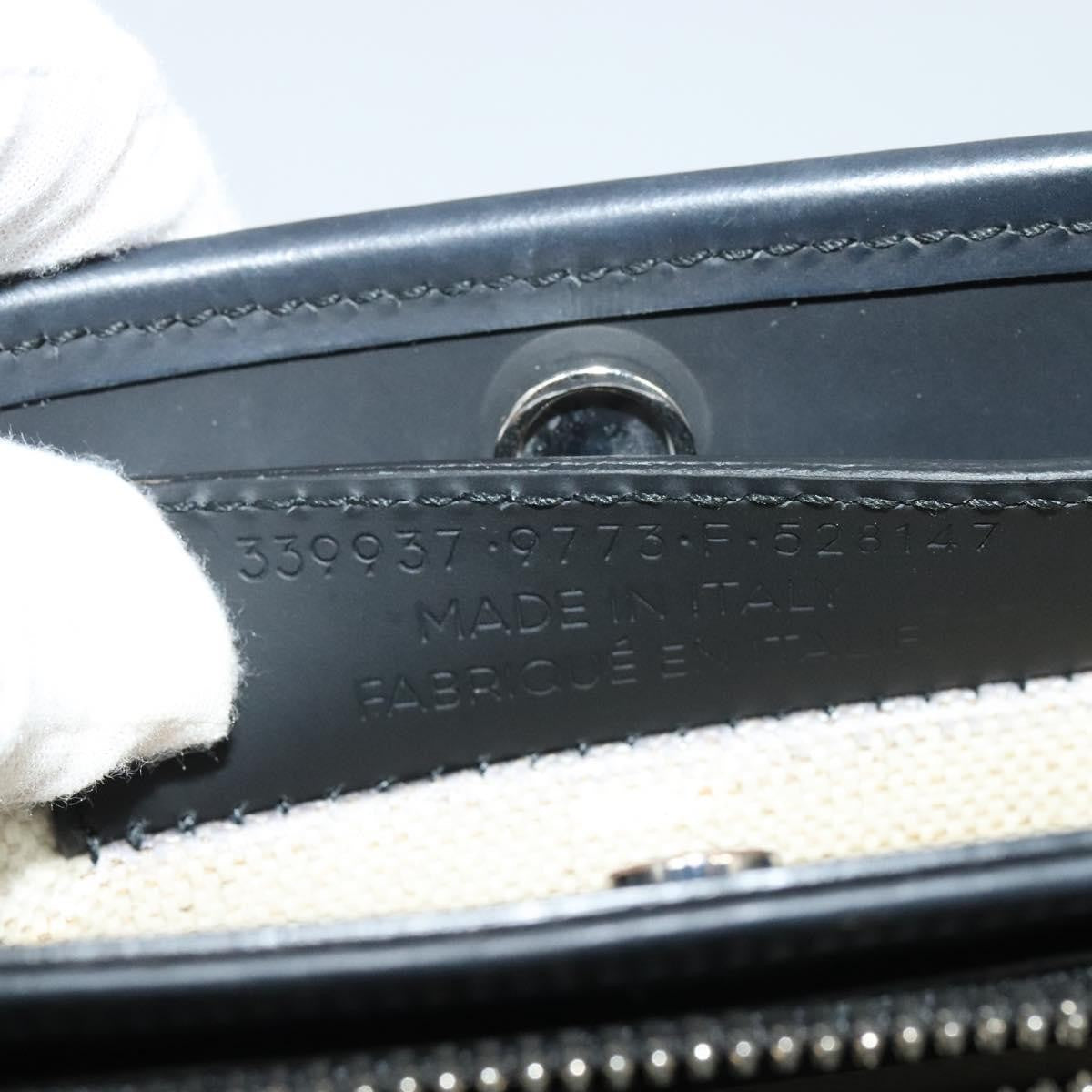 Balenciaga Navy Pochette Canvas and Leather, BEIGE, CANVAS, Shoulder bag