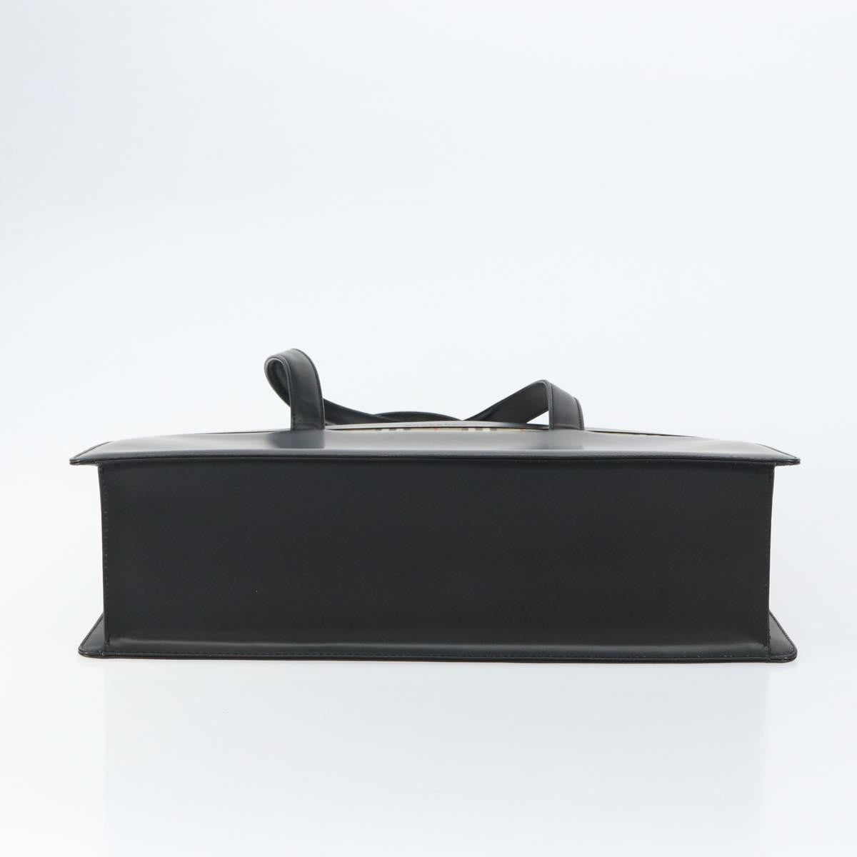 Burberry Vintage Handbag Leather, BLACK, LEATHER, Handbag