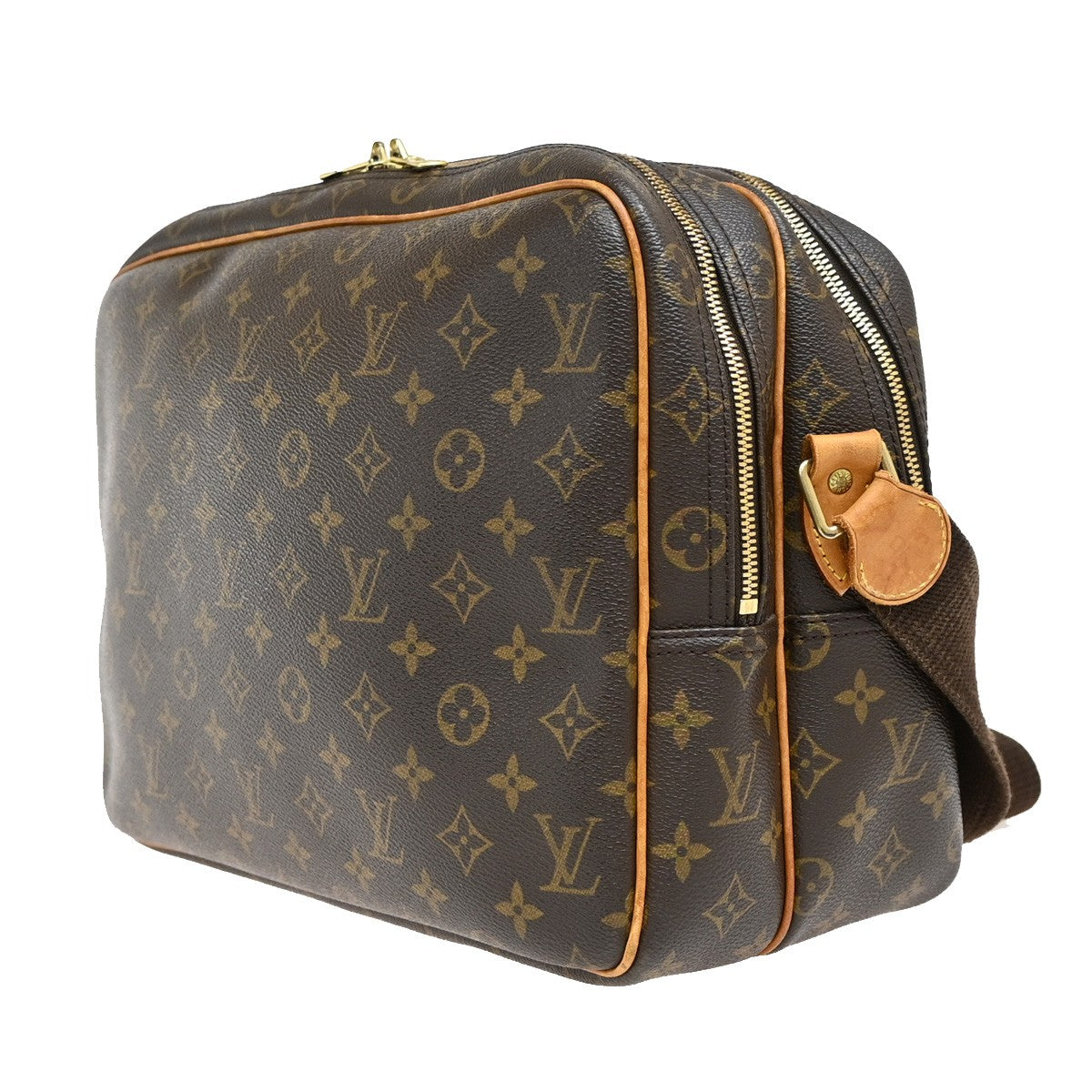 Louis Vuitton Reporter Bag Monogram Canvas, BROWN, CANVAS, Crossbody bag
