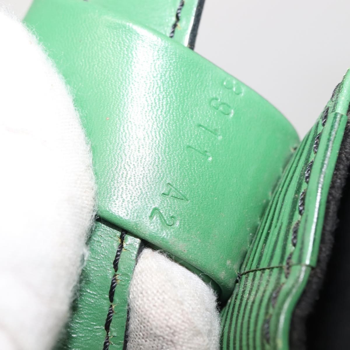 Louis Vuitton Randonnee Backpack Epi Leather, GREEN, LEATHER, Shoulder bag