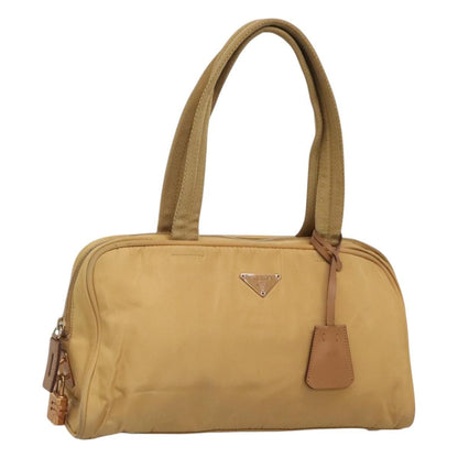 Prada Vintage Handbag Canvas, GOLD, NYLON, Handbag