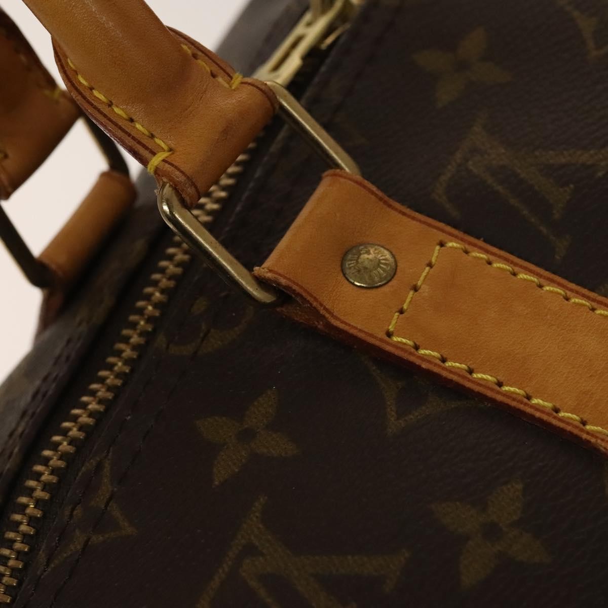 Louis Vuitton Keepall Bag Monogram Canvas, BROWN, CANVAS, Travel bag