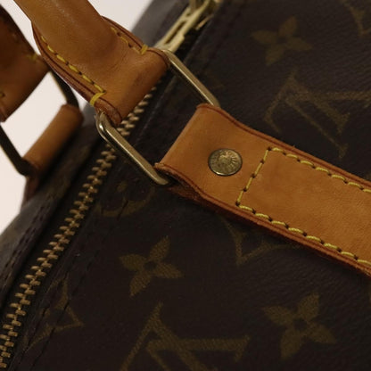 Louis Vuitton Keepall Bag Monogram Canvas, BROWN, CANVAS, Travel bag