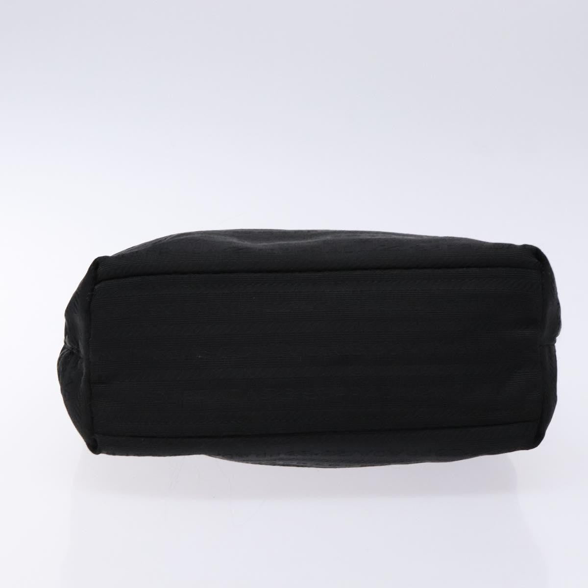 Prada Vintage Zip Handbag Tessuto, BLACK, NYLON, Handbag