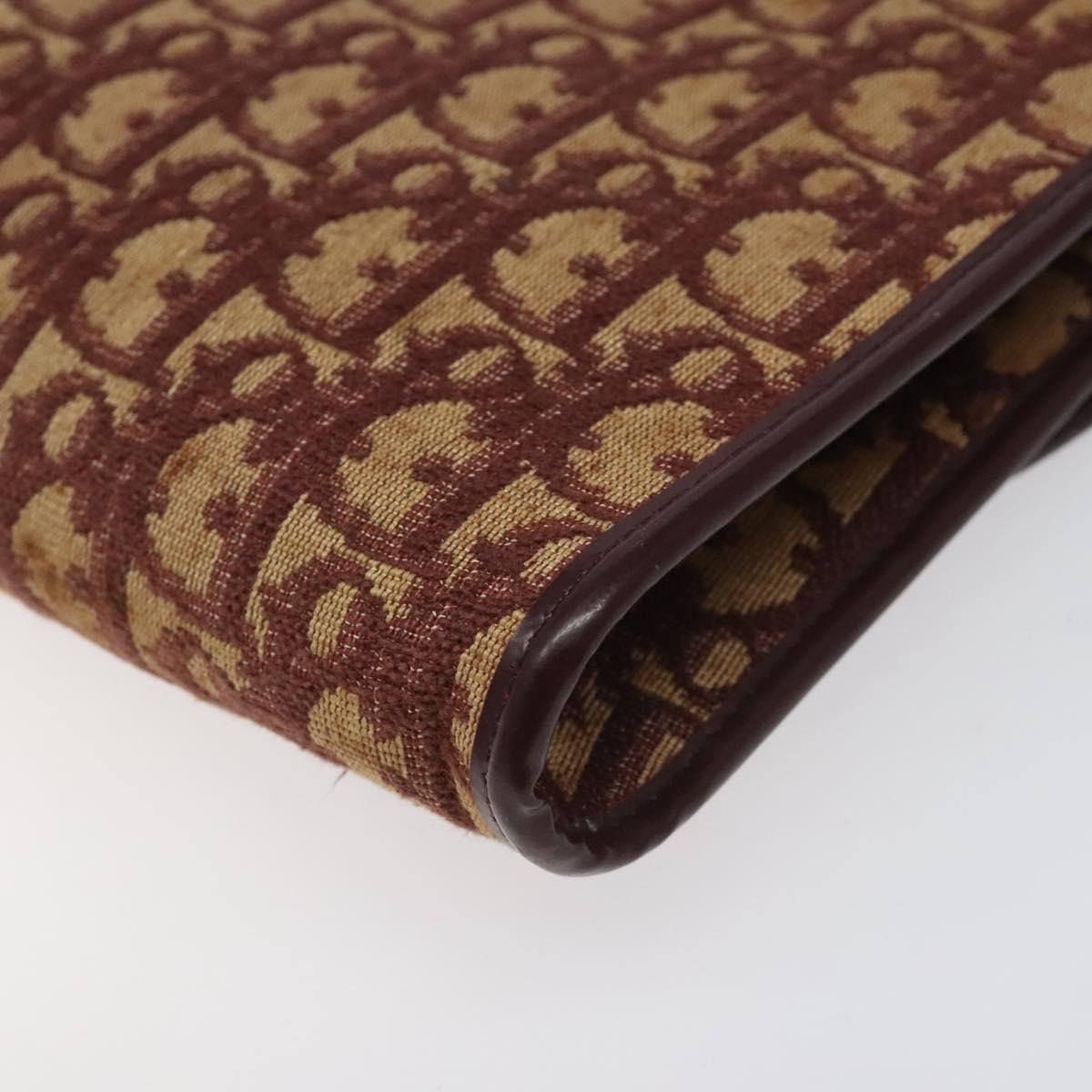 Christian Dior Vintage Trotter Flap Shoulder Bag Canvas, RED, CANVAS, Shoulder bag