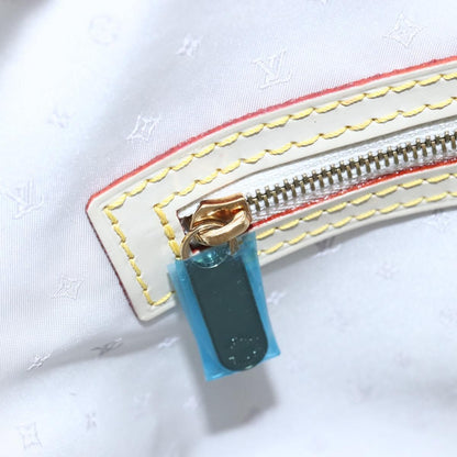 Louis Vuitton Suhali Lockit Handbag Leather, WHITE, LEATHER, Handbag