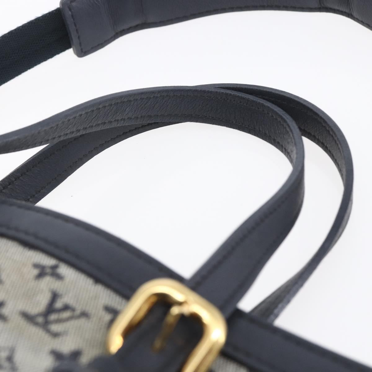 Louis Vuitton Francoise handbag Mini lin, BLUE, CANVAS, Tote bag