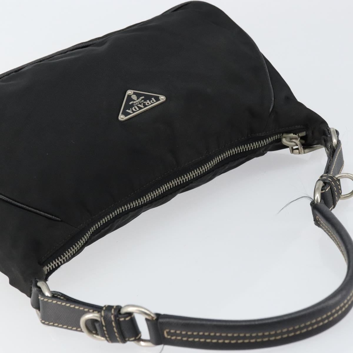 Prada Vintage Shoulder Bag Tessuto, BLACK, NYLON, Shoulder bag