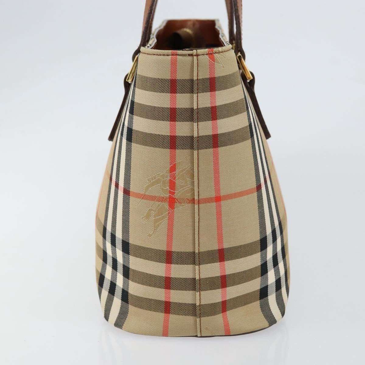 Burberry Nova Check Tote canvas check pattern, BEIGE, CANVAS, Tote bag
