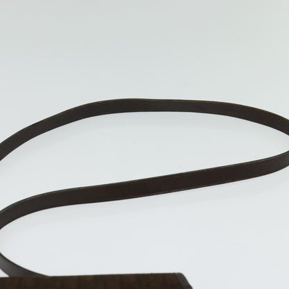 Christian Dior Vintage Trotter Flap Shoulder Bag Canvas, BROWN, CANVAS, Shoulder bag