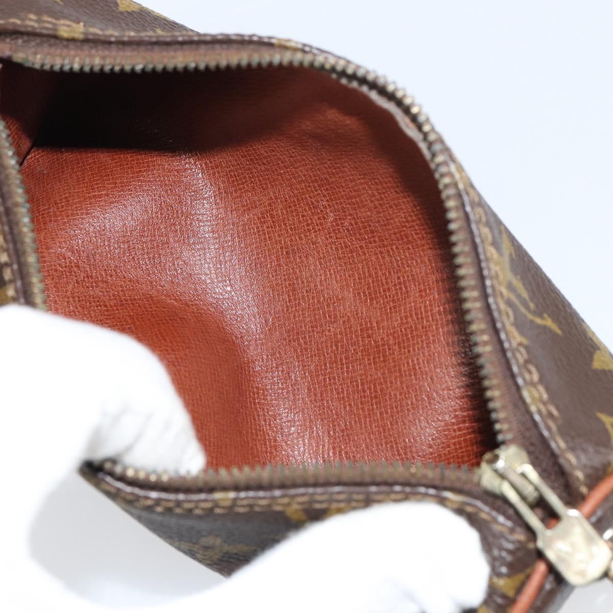 Louis Vuitton Papillon Pochette Monogram Canvas, BROWN, CANVAS, Clutche & pouche