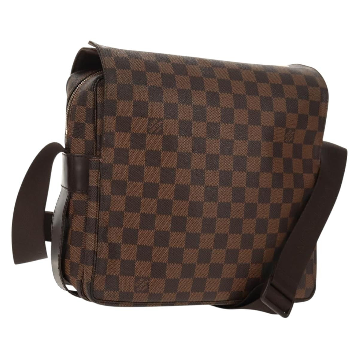 Louis Vuitton Naviglio Handbag Damier, BROWN, CANVAS, Shoulder bag