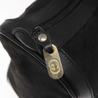 Gucci Vintage Web Boston Bag GG Canvas, BLACK, CANVAS, Handbag