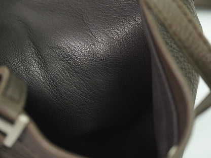 Hermes Toudou Messenger Bag Leather, BROWN, LEATHER, Crossbody bag