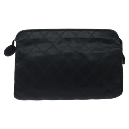 Chanel Vintage Clutch Silk, BLACK, SATIN, Clutche & pouche
