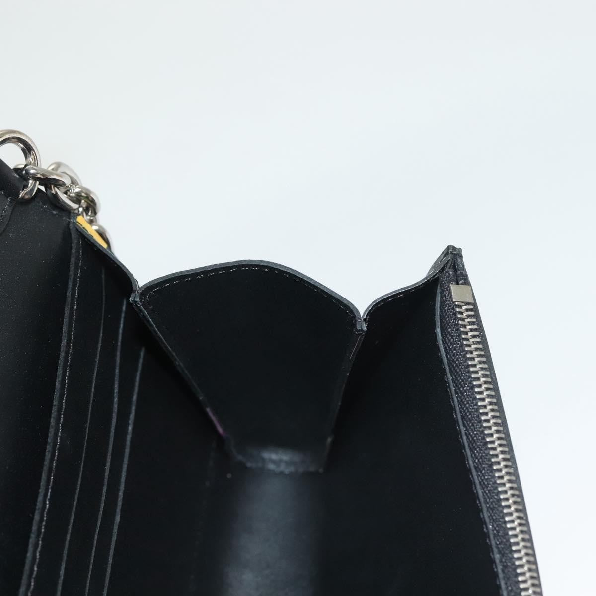 Louis Vuitton Twist Chain Wallet Limited Edition Printed Leather, BLACK, LEATHER, Clutche & pouche