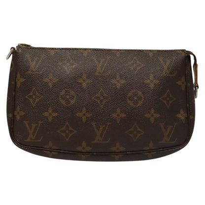 Louis Vuitton Pochette Accessoires Monogram Canvas, BROWN, CANVAS, Clutche & pouche